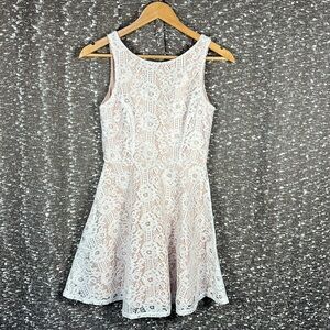 Speechless Ivory Blush Lace‎ Sleeveless Fit & Flare Dress Size XS